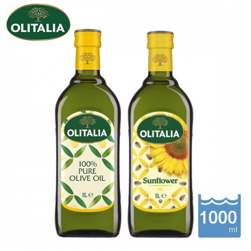 純橄欖油+葵花油1000ml各一瓶